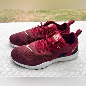 NWOT Nike Flex TR 9 Maroon Red Gold Training Shoes Women’s 8.5